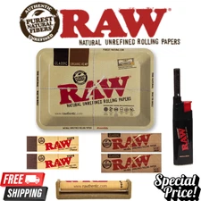 RAW Mini Tray Combo Classic Papers 1 1/4 , Tips, Extendo Lighter,79mm Roller Set