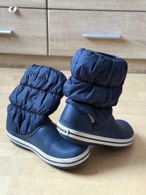 Original Crocs Winter Puff Boot Navy Gr. W6 (ca. 36-37)   warme Winterstiefel