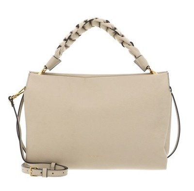 COCCINELLE Boheme Grana Double Hand Bag Handtasche Sandshell / Seagrass beige