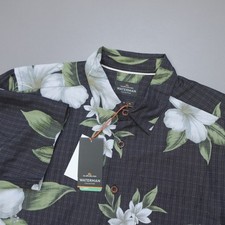 Quicksilver Waterman Black Paper Outer Reef Printed S/S Shirt Comfort Fit