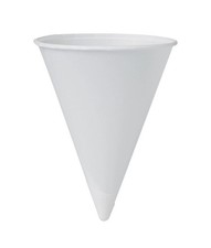 Bare Disposable Paper Cone Cup White Paper 4 oz. 200 Ct 4R-2050