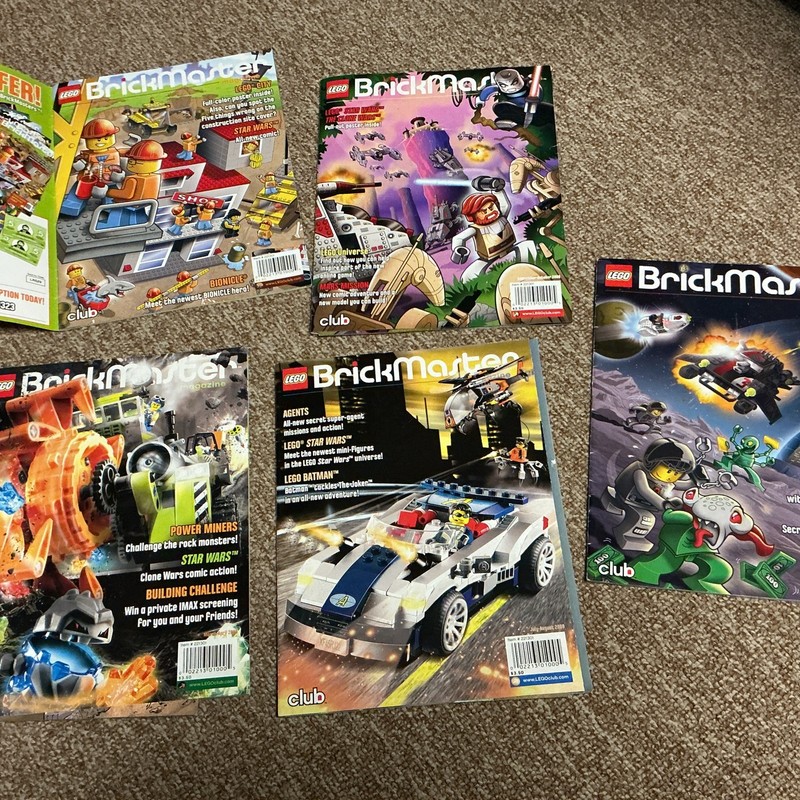LEGO Magazine BrickMaster Edition / Magazine Lot 5 Issues 2008-09 Star Wars