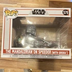 Funko Pop! Star Wars The Mandalorian on Speeder w/ Grogu #579 Vinyl Bobble