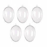 Kunststoffeier 8 Cm, 5Er-Set, Zum Basteln Und Dekorieren