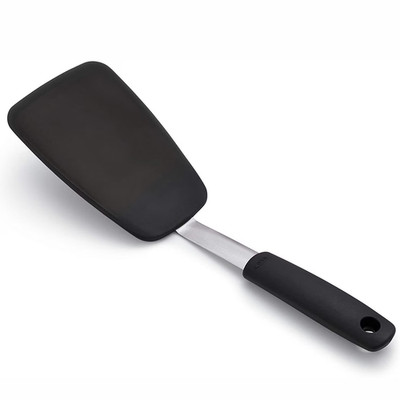 NWT Oxo Good Grips Soft-Handled Large Flexible Turner Spatula-Silicone Black NEW