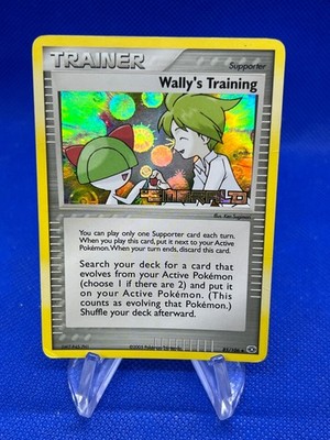 VTG 2005 EX Emerald Wally s Training 85/106 Stamped Reverse Holo DMG/CREASED