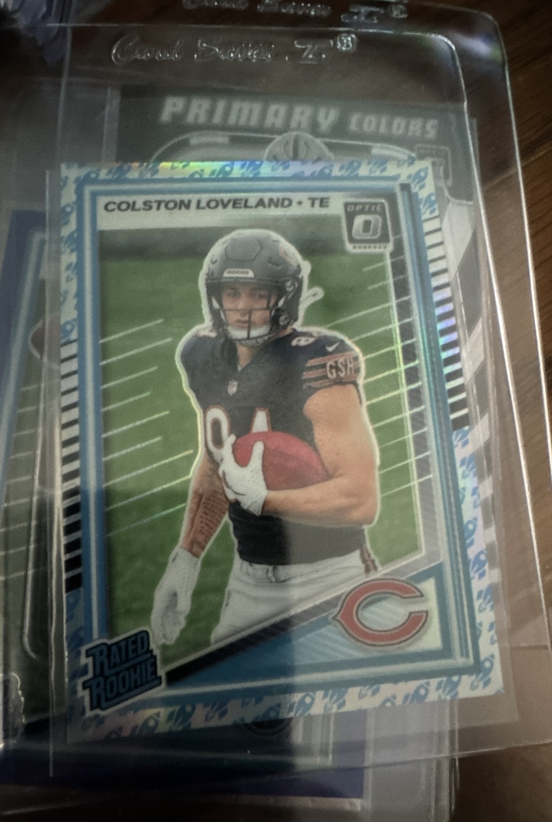 2025 Panini Donruss Optic - Rated Rookie Colston Loveland #204 Rocket Prizm (RC)