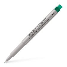 Faber Castell 151463 Non-Permanent Stroked Wide"Multimark" Marker - Green