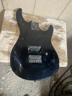 #ad Unfinished Black Electric Guitar Body $55.00