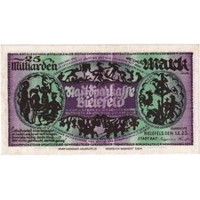 [#288968] Germany, Bielefeld, 25 Milliard Mark, 1923-02-15, UNC, Linen, Grabowsk