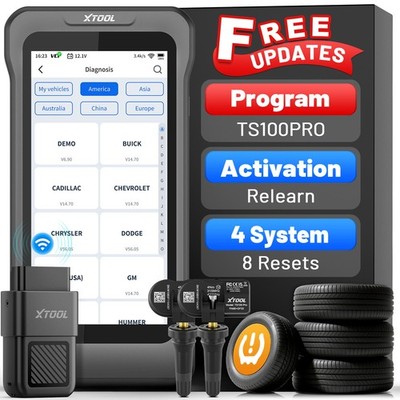 XTOOL TP300 OBD2 Scanner ECM AT ABS SRS Dianostic Tool TPMS Programming w/TS100