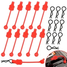 10 Pieces 1.2mm RC Body Shell Clips Pin with Pull Tabs Compatible with All 1/...