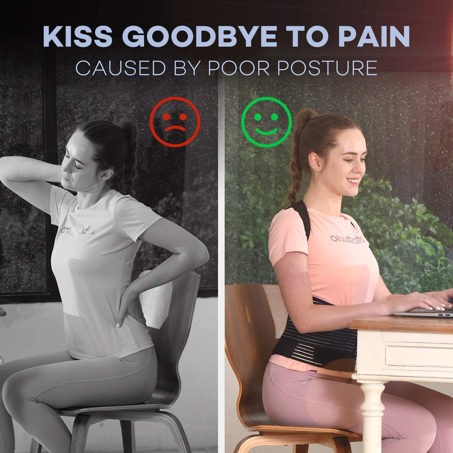 Posture Corrector for Women and Men Thoracic Back Brace Straightener ...