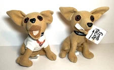 VNTG Taco Bell Chihuahua w/ BLACK HAT Toy Applause '98 - "Yo Quiero Taco Bell"