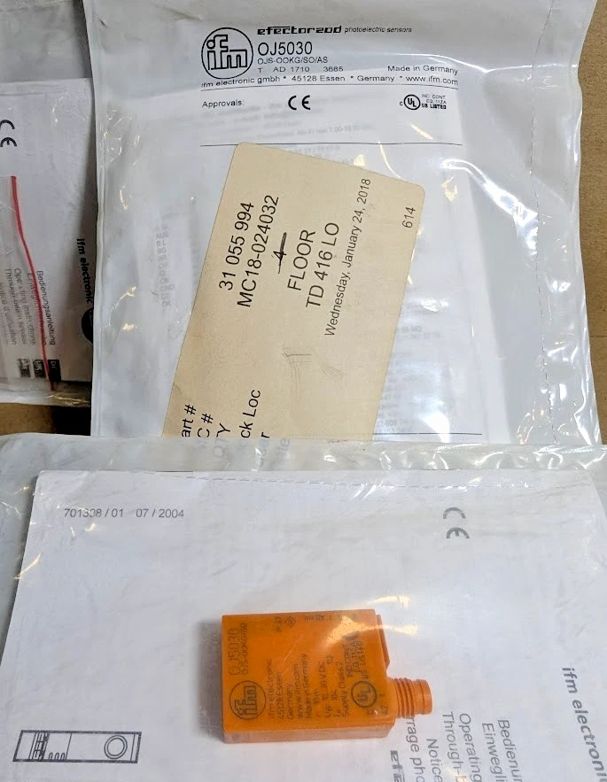 IFM Efector OJ5030 OJS-OOKG/SO/AS Through-Beam Sensor Transmitter, 10-30V (NEW) - Image 4 of 4