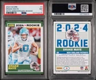 2024 SCORE 35TH ANNIVERSARY ROOKIE DRAKE MAYE RC # 3 PSA 7 NM PATRIOTS