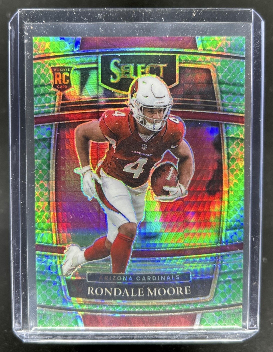 2021 Panini Select Rondale Moore RC Dragon Scale Prizm Concourse #/89 Cardinals
