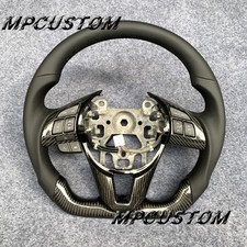 Real Carbon Fiber Steering Wheel Fit For Mazda 3 Axela Cx-5 Cx-3 Mx5 2013-2017