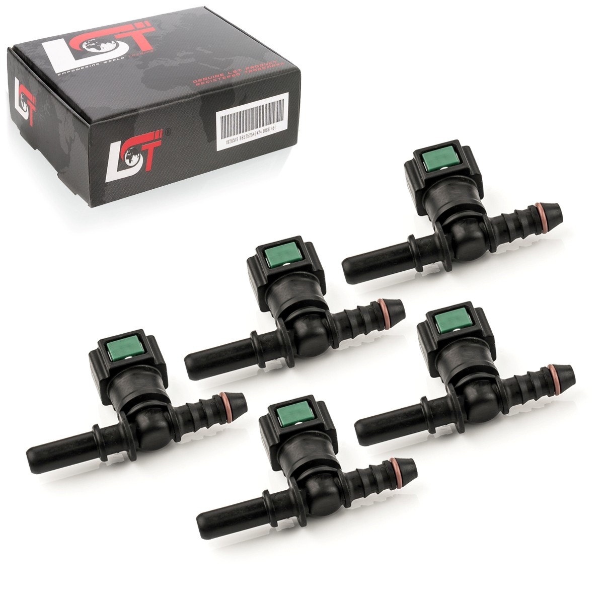 5X Quick Release Fuel Line Coupling T-Piece 7.89X6Mm For MITSUBISHI