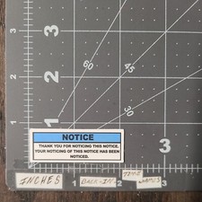 Small Notice Thank You For Noticing.. Adult Humor Sticker For Guitar Phone Mat89