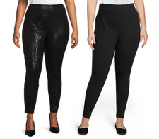 Terra  Sky Women's Plus Size Skinny Ponte Pants NEW