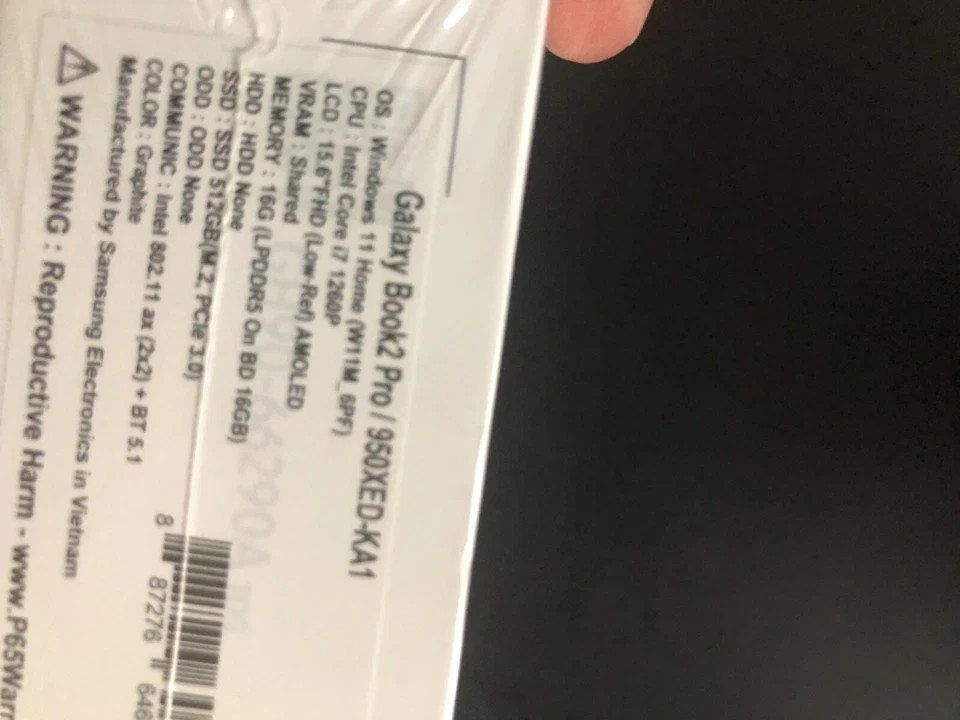 New- Samsung Galaxy Book2 Pro 15.6 Intel Core i7-1260p 16GB RAM 512GB SSD - Image 2 of 2