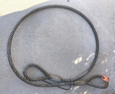 Used Wire Rope Sling Heavy duty Braided Wire Rope Sling - Single Leg - 1-1/8