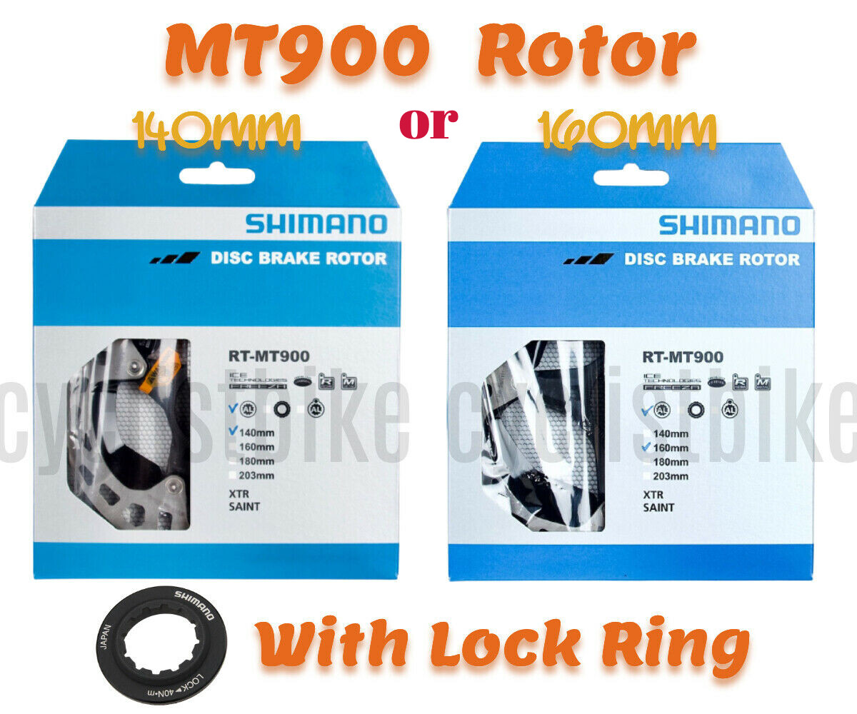 Shimano RT-MT900 Center Lock Brake Rotor 140mm or 160mm NIB (W 