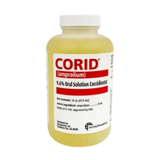 CORID 9.6% Oral Solution Coccidiostat for Calves 16 Oz By Huvepharma