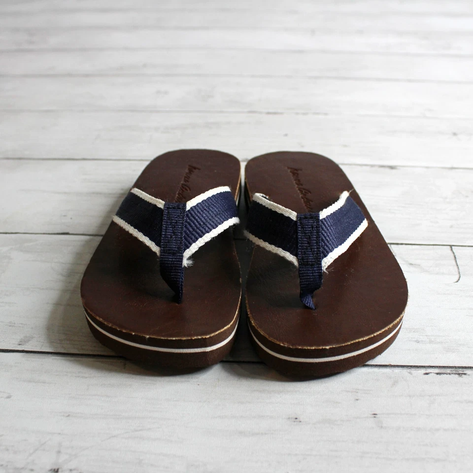 Sandalias Chanclas Hannah Andersson Niña Niño Pequeño Zapato Talla 7 8 Marrón Azul Marino Foto 3 de 4