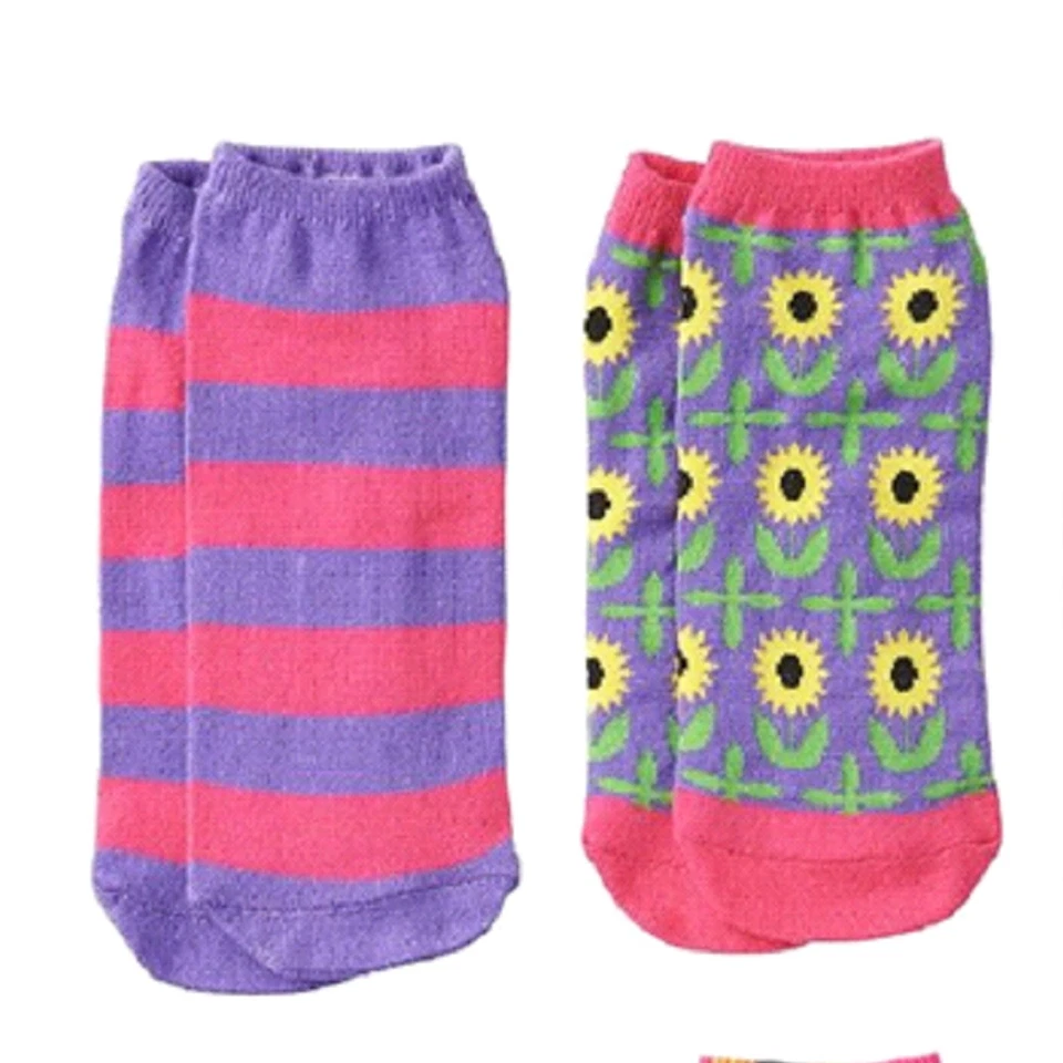 Calcetines Pink Cookie Big Girl Daisy, Stripe, Dots No Show 5 Pares Nuevos con Etiquetas Foto 3 de 4