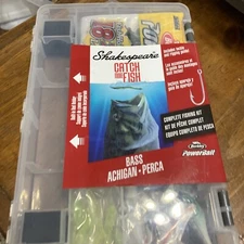 Shakespeare Catch More Fish BASS  Fishing Kit With Tackle Box Combo NEW
