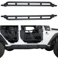 Side Step Rock Sliders Nerf Bar Boby Armor Guards For 07-18 Jeep Wrangler Jk 4dr