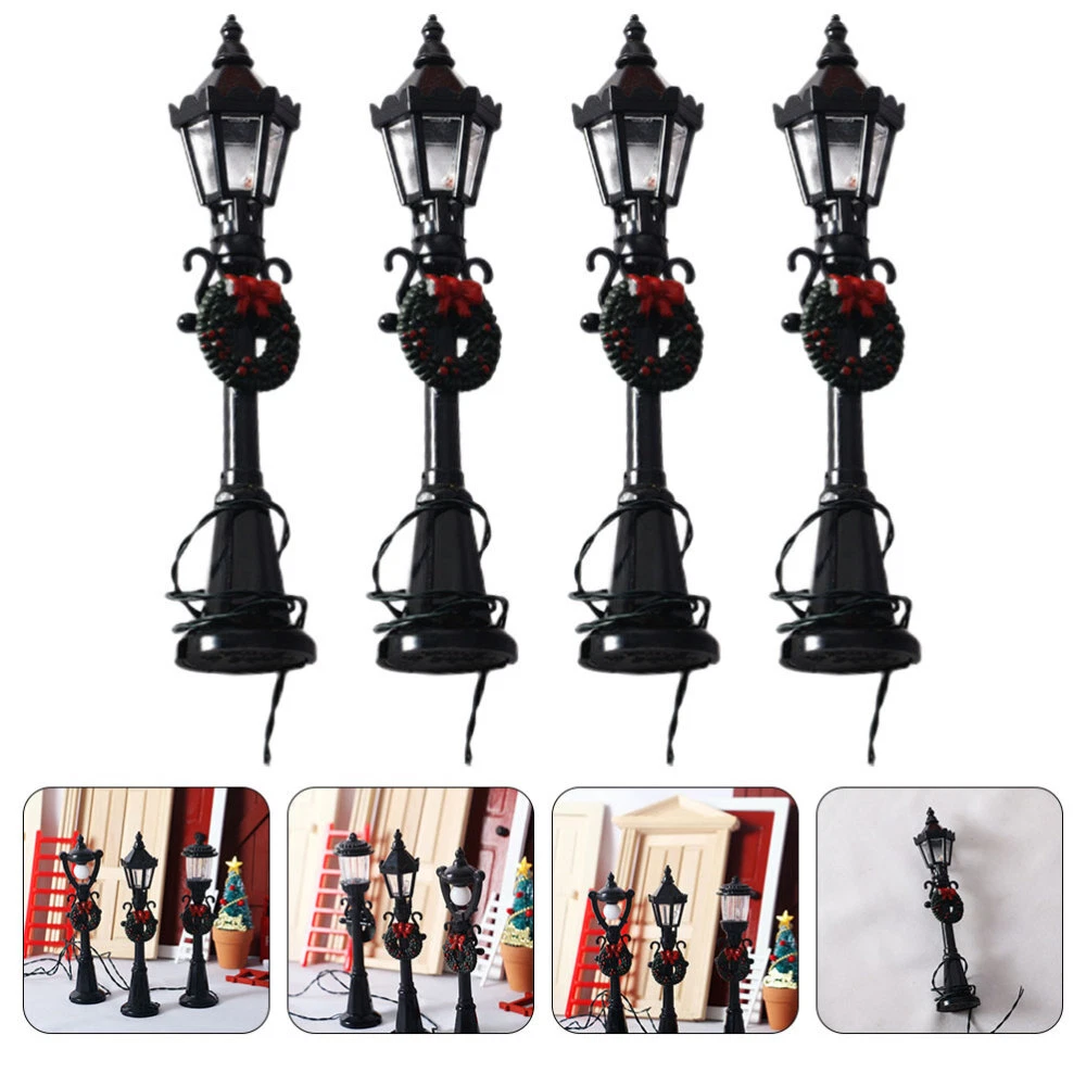 4pcs dollhouse street lamp Decorative Doll House Accessories eBay