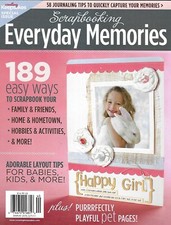 Scrapbooking Everyday Memories Magazine Family Friends Holidays Home Kids 2010 .