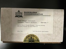 Magic Johnson 1992 Icon Sports Barcelona Commemorative "Dream Team" Sealed Case