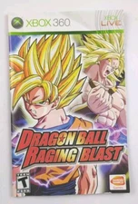 Xbox 360 Dragon Ball Raging Blast Instruction Manual Booklet Only NO GAME/CASE