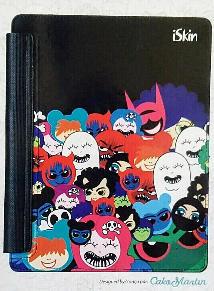 iskin iPad 2 Case Happy Friends Folio Typing View Stand Folding Cover Cute Kids - Image 3 of 4