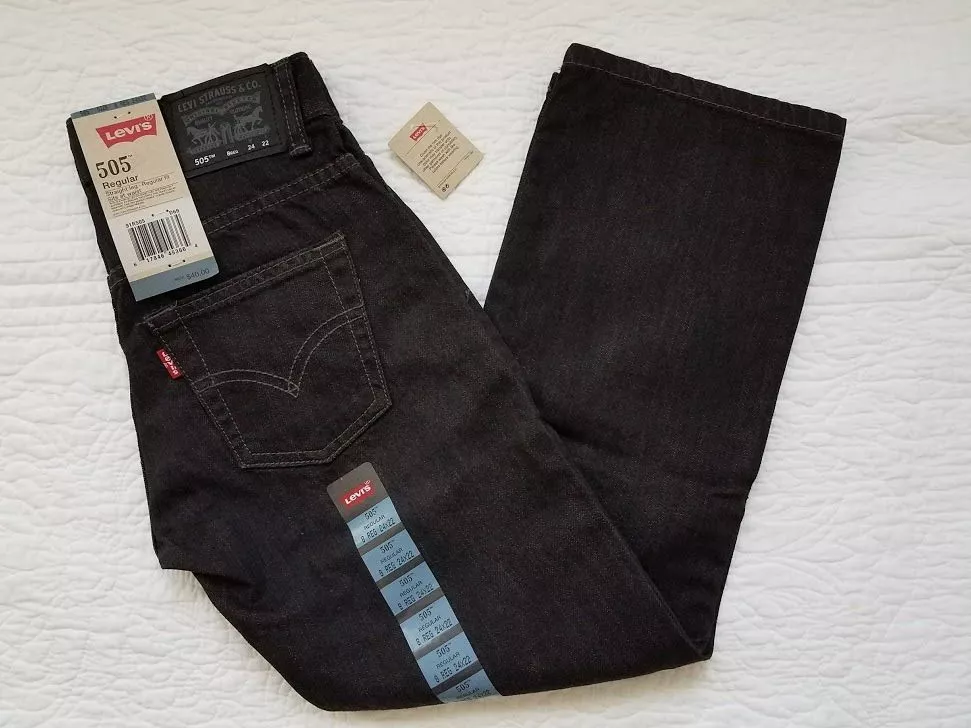 Black 505 cheap levi jeans