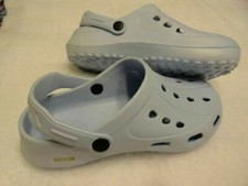 New Ladies Powder Blue Garden Essentials Garden Clogs - SZ M 7/8 