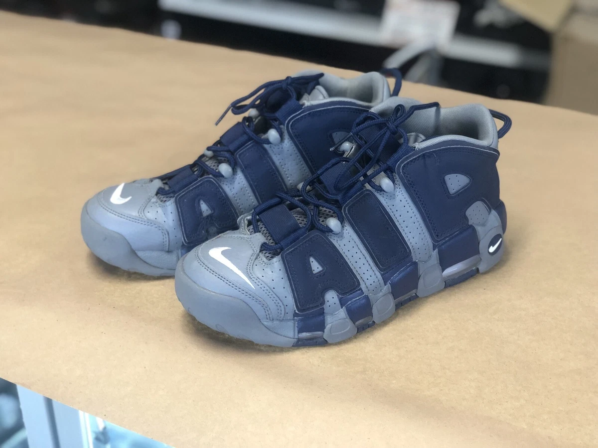 Nike Air More Uptempo '96 Shoes Sneakers (921948-003) - Gray/ Navy sz8.5