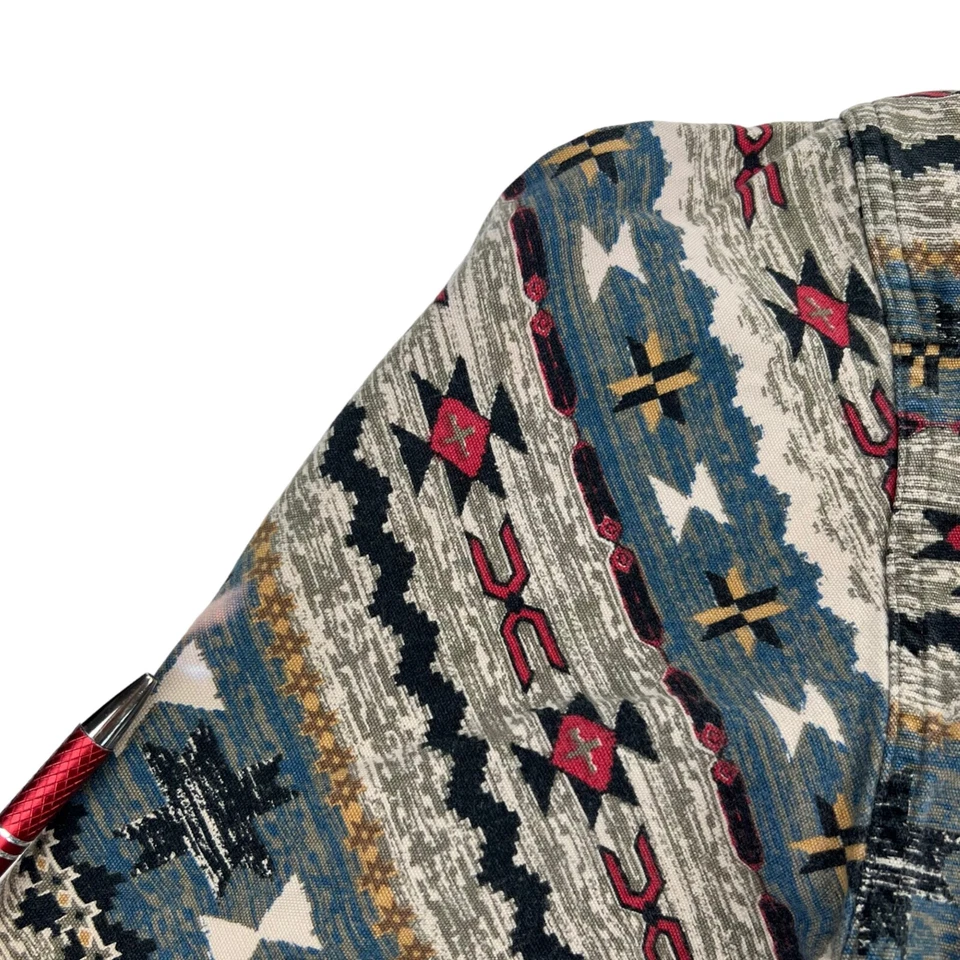 Camisa vaquera occidental de lona de algodón North River para hombre talla L Foto 4 de 4