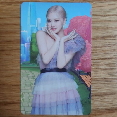 Rose Official Photocard Blackpink The Game The Girls Reve Pink Ver.