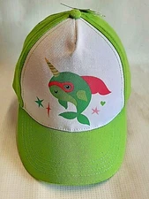New Girl's Norwal Whale Adjustable BallCap Hook/Loop Hat Youth/Teen 100% Cotton