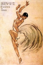 REVUE CASINO DE PARIS SHOWGIRL DANCE JAZZ JOSEPHINE BAKER VINTAGE POSTER REPRO
