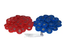 Road Superior Truck Parts 60 Pair of Poly Screened Gladhand Seals with Seal Tool