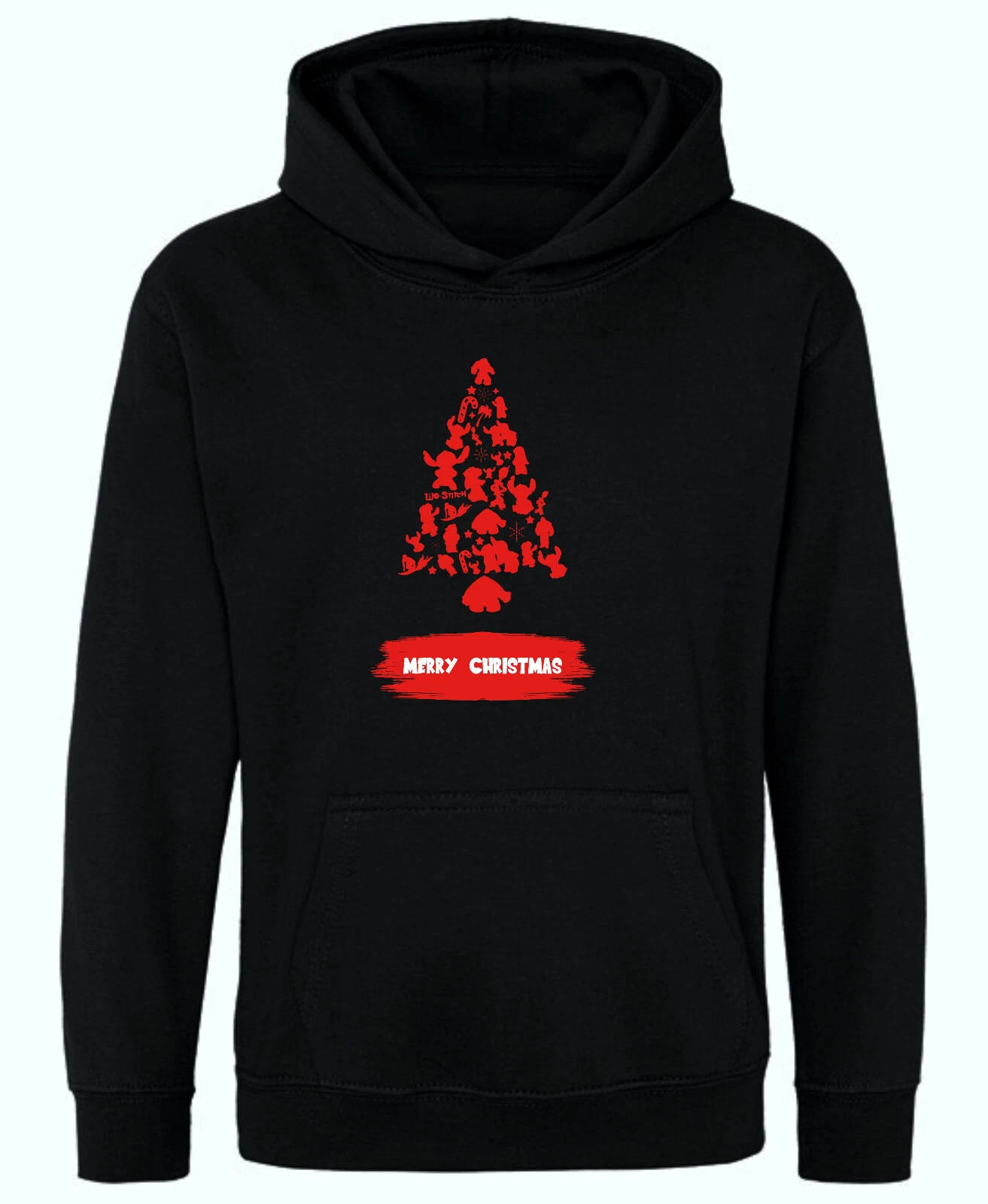 Lilo And Stitch Christmas Hoodie, Merry Christmas Pullover, Unisex Hood Top