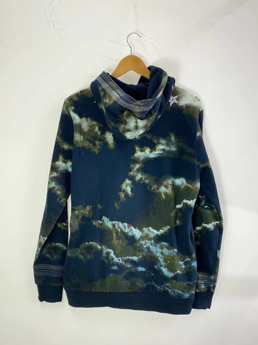 GIVENCHY Felpa con Cappuccio XS Cotone Multicolore Motivo Totale 13S 7318 668 Usata