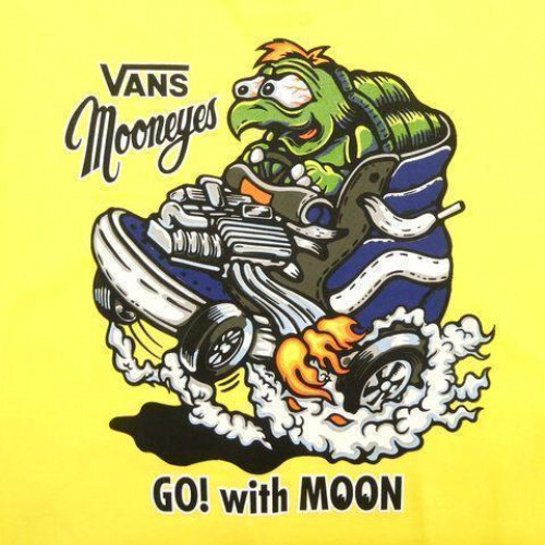 VANS x MOONEYS Mooneyes short-sleeved T-shirt, 160cm, yellow