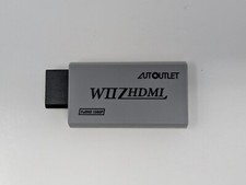 White Portable Wii to HDMI Wii 2 HDMI Full HD Converter Audio Output Adapter TV